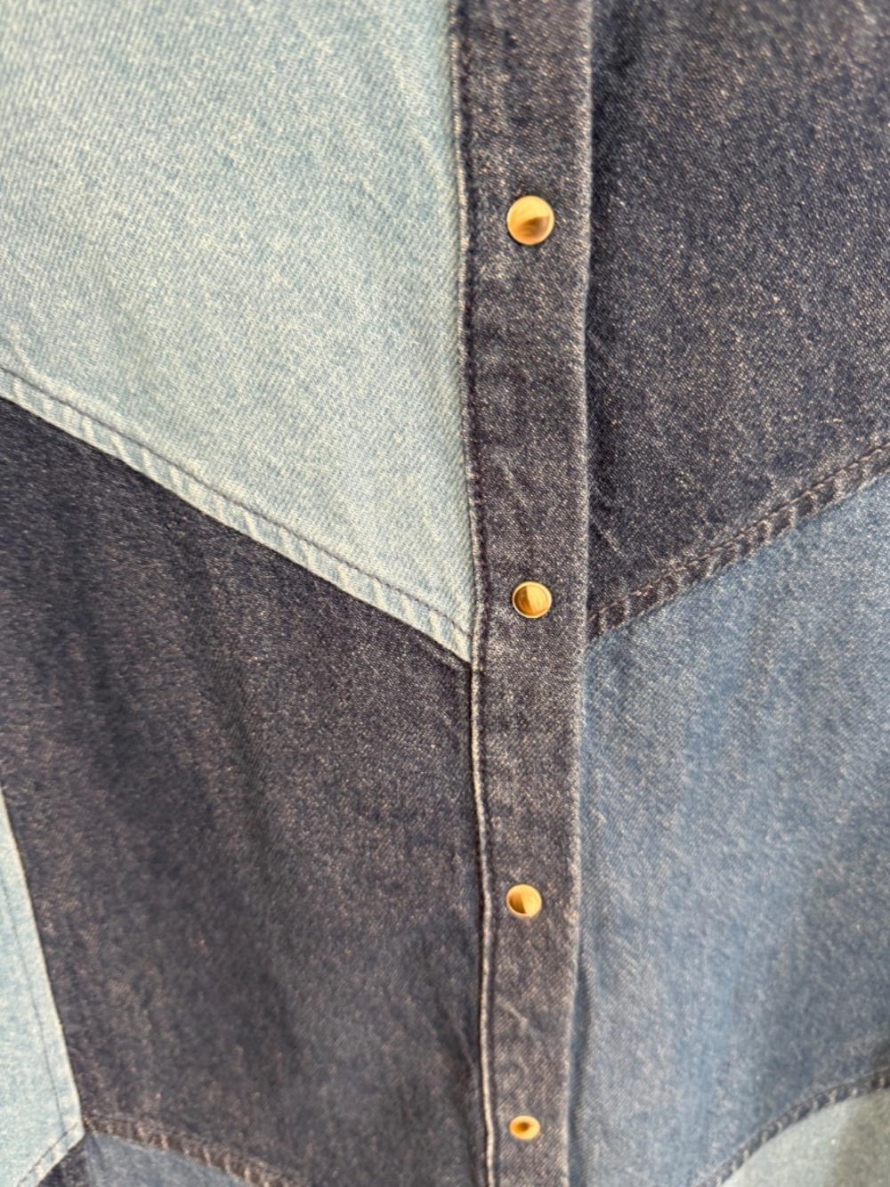 Sezane Patchwork Denim Set - Picture 3 of 6